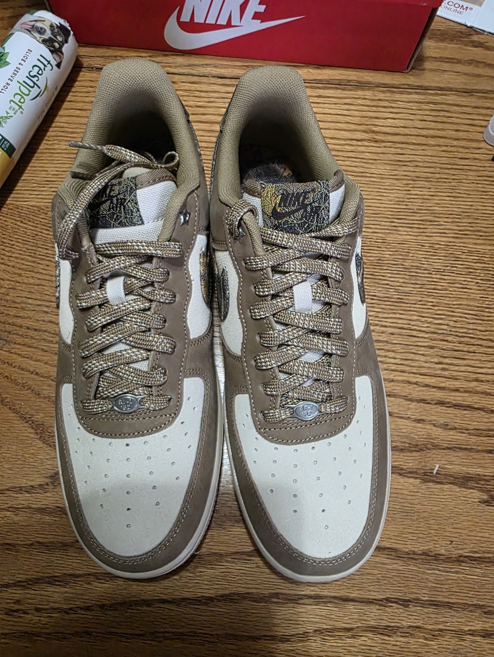 Nike Men’s AF 1 '07 Rocky Tan/Rattan "Woodland Camo" Size 10.5m New